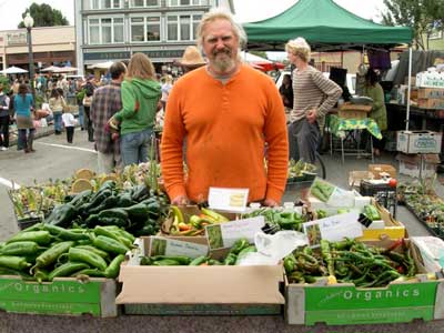 Earth in Hands Farm's Farmers Market Stand