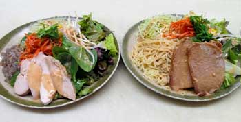 Cold Noodle Salad Plate with Tofu