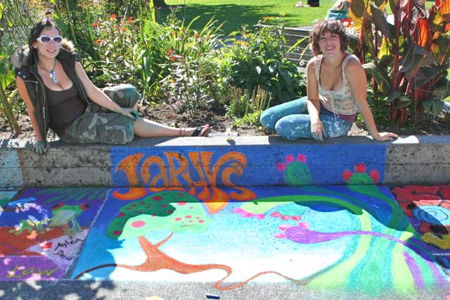 Japhy's Pastels On The Plaza 2007 With The Artist